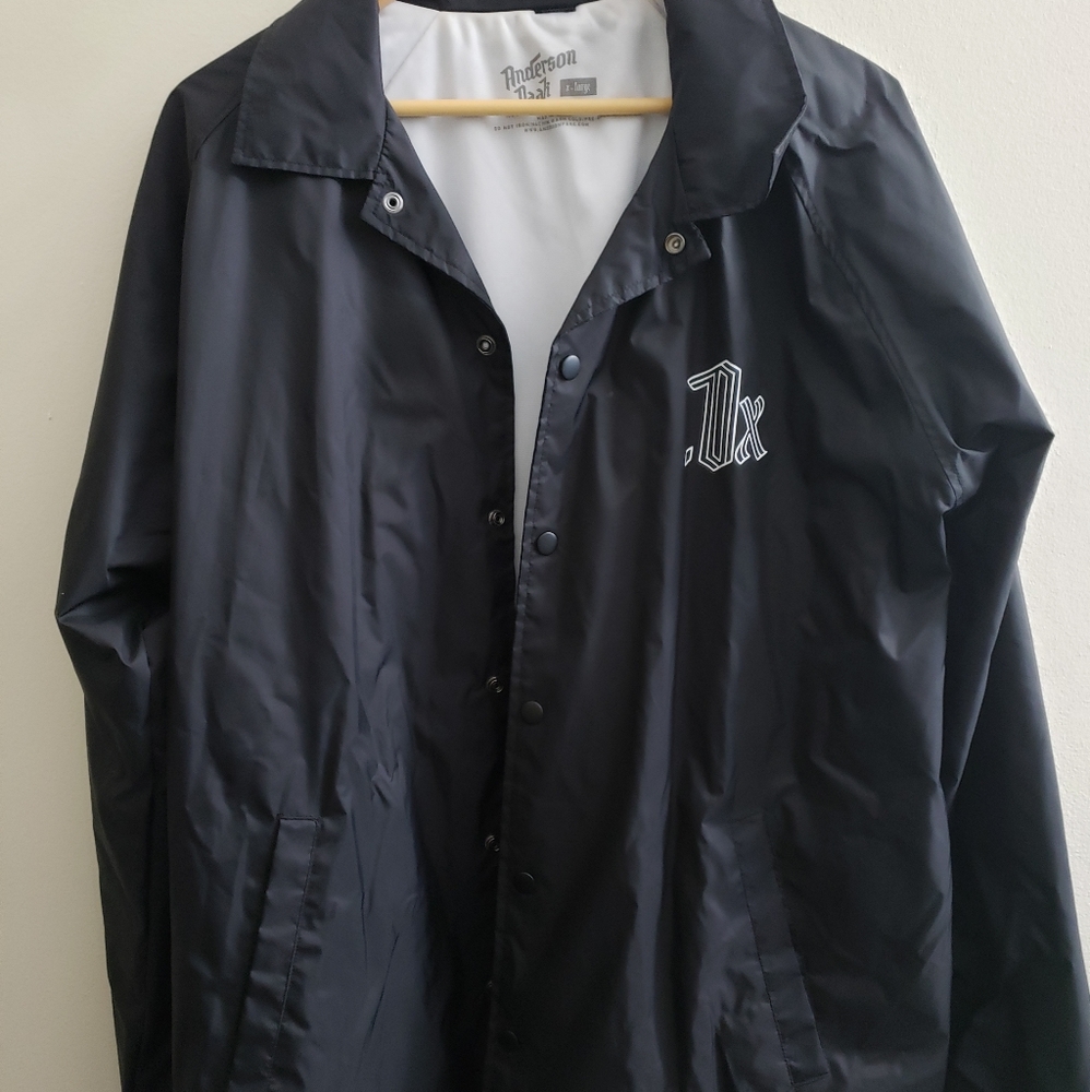 Black Anderson .Paak tour coach jacket